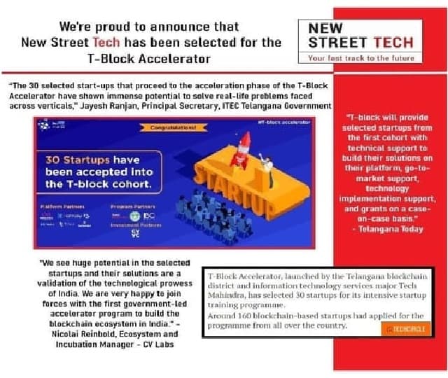 New Street CEO presentation & acceptance speech for Emerging Tech Platform Award at PICUP Fintech 2020